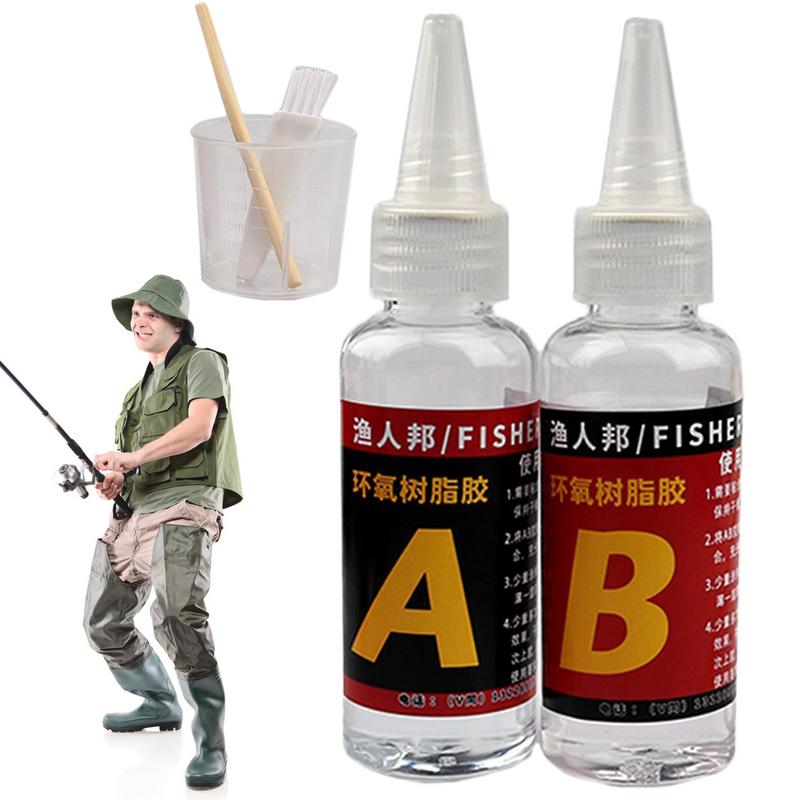 Woodworking Resin - 釣り竿用接着剤,防水,透明,多目的,30 mlボトル,樹脂